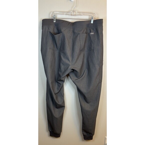 FIGS Women Zamora Jogger Scrub Pants XXL Tall Technical Gray Drawstring Pockets - Picture 4 of 14